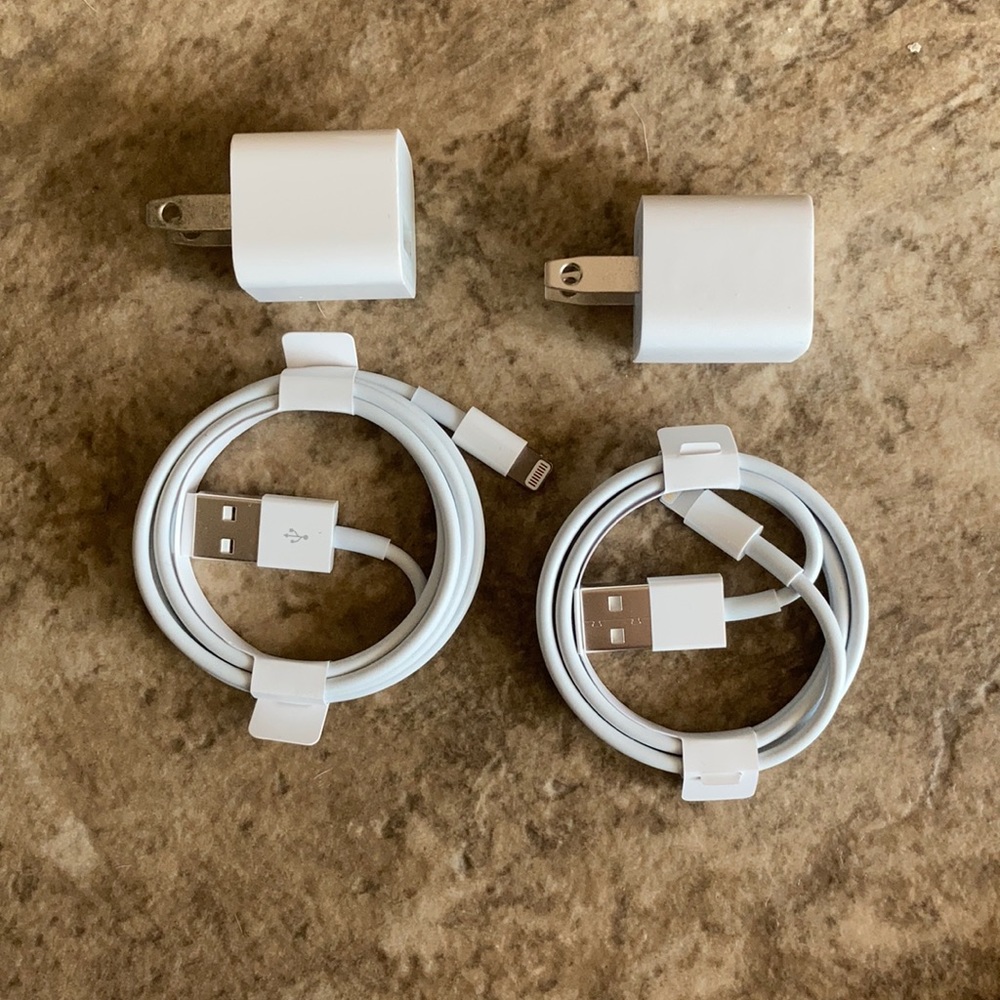 iPhone charging cables